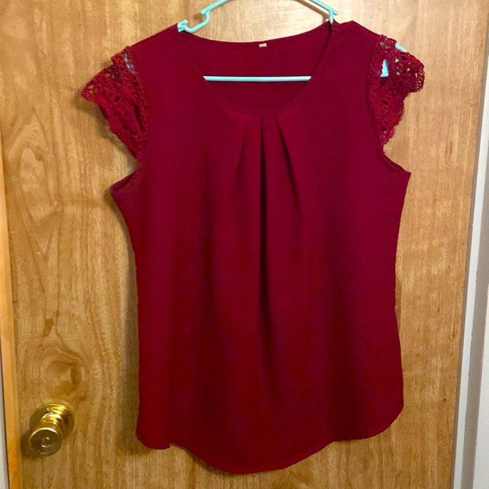 Burgundy Blouse